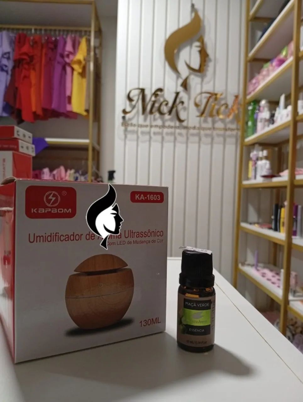 Difusor e Umidificador Elétrico Ultrassônico LED com 7 Cores Aromaterapia - Foto 2