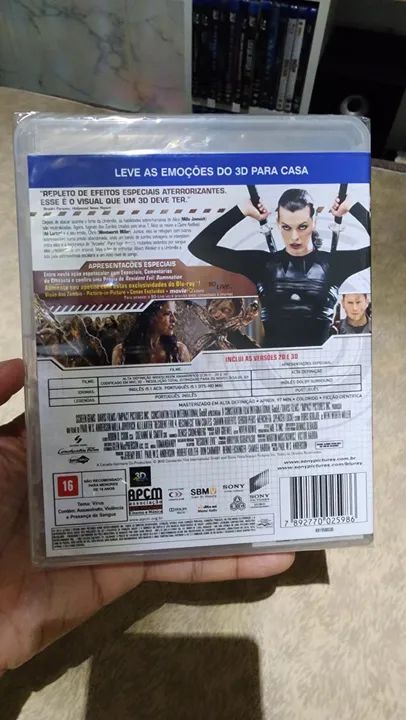 Blu-ray 3D + 2D Resident Evil: Recomeço Lacrado  - Foto 2