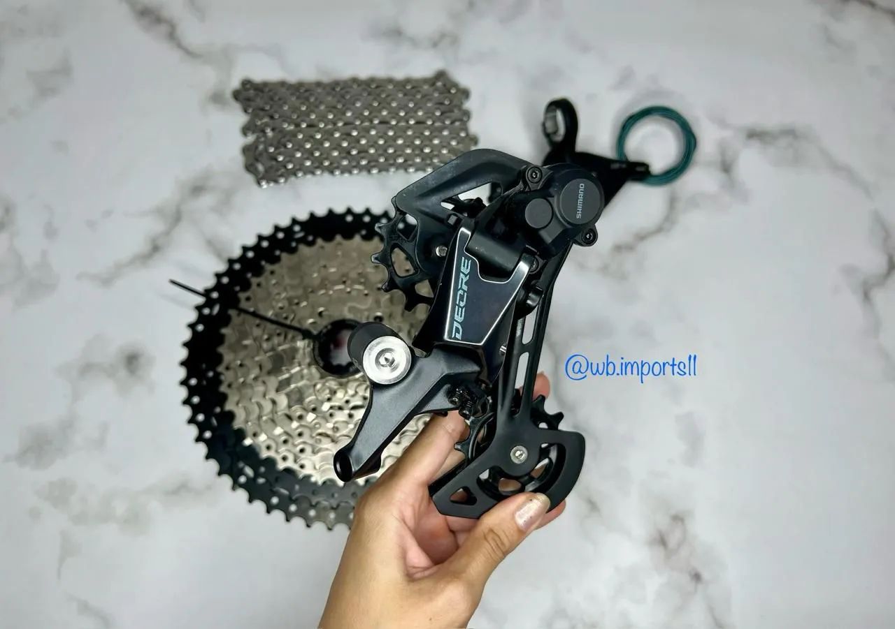 Kit shimano deore 12v com cassete absolute  - Foto 2