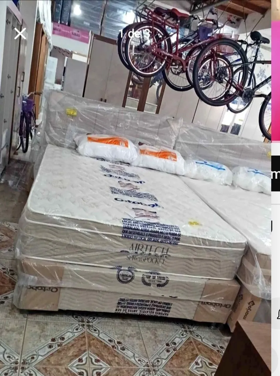 Cama casal Ortobom Airtech Springpocket