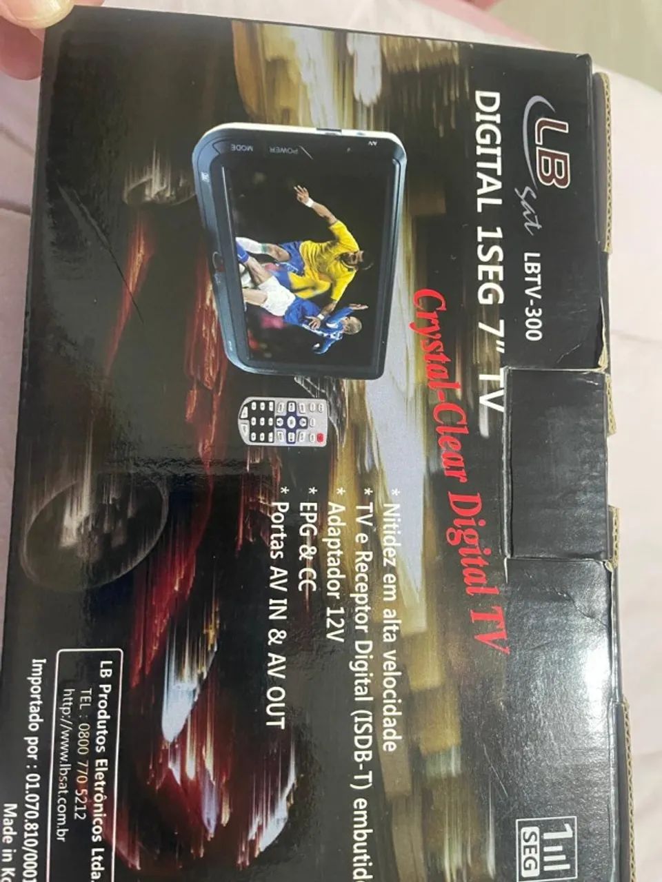 Tv 7" Digital c/ Receptor ISDB-T , POrta AV IN e AV Out - Impecavel  - Foto 3