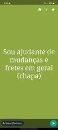 Somos ajudante de mudancas, carga descarga e chapa- serviço rápido, seguro e de confiança!