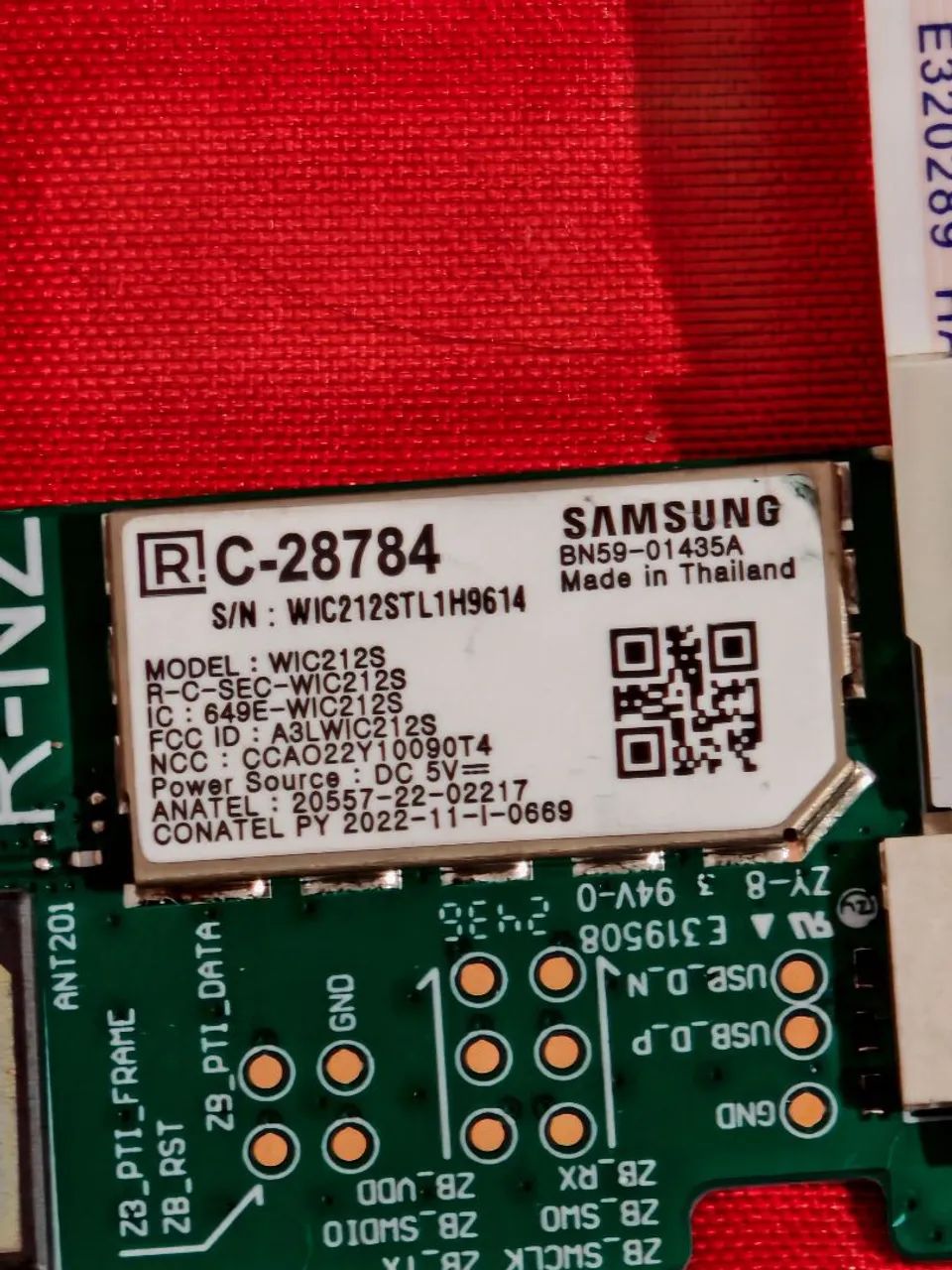 Placa lot Wic212s Automação Painel Qn55ls03dag Bn59-01435a wic212s