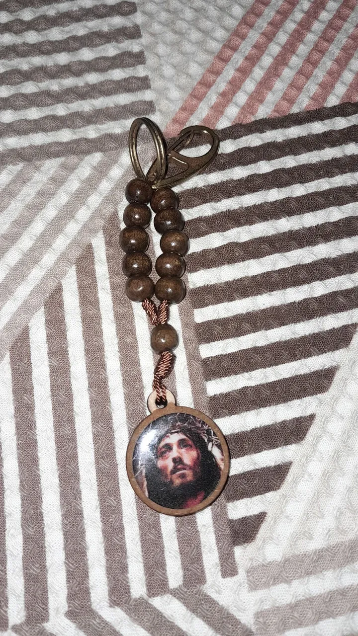 Chaveiro Religioso com Imagem de Jesus