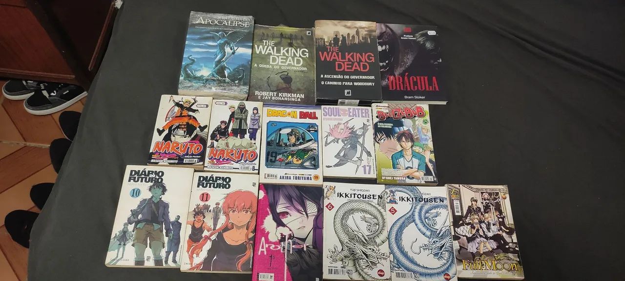 Coleção com Livros Lacrados + Mangás Usados (Naruto, Dragon Ball, Soul Eater e mais!)