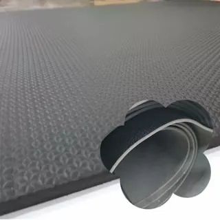 Placa Eva 5mm Preta Textura Grande Artesanato Flexivel P/ Assoalhos Isolamento - Foto 2