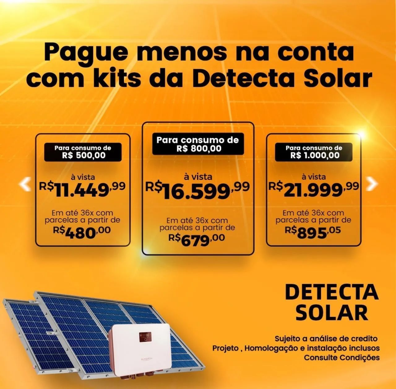 Vendo kit energia solar 