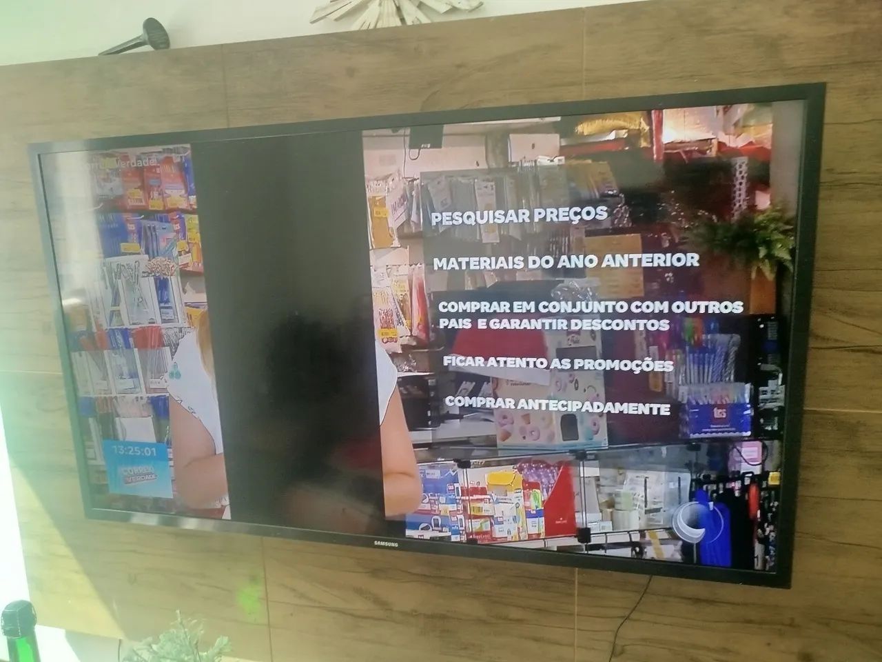 Smartv Samsung 40 polegadas  com problema na tela 