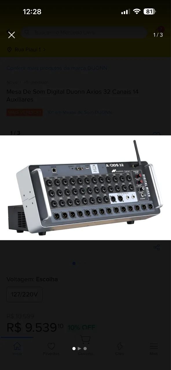 Mesa de som digital Axios 32 com 14 Auxiliares  - Foto 2