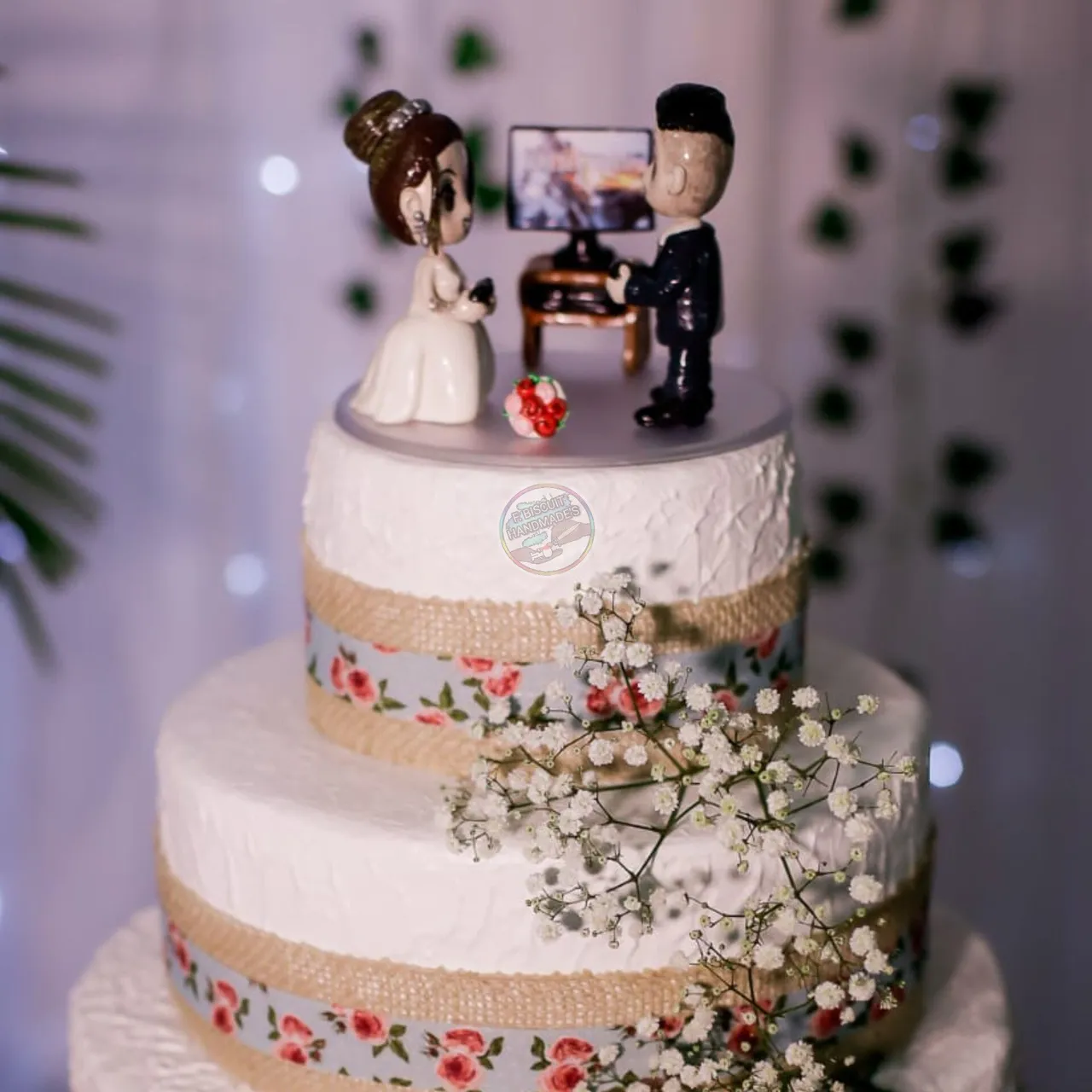 Topo de Bolo de Casamento Personalizado