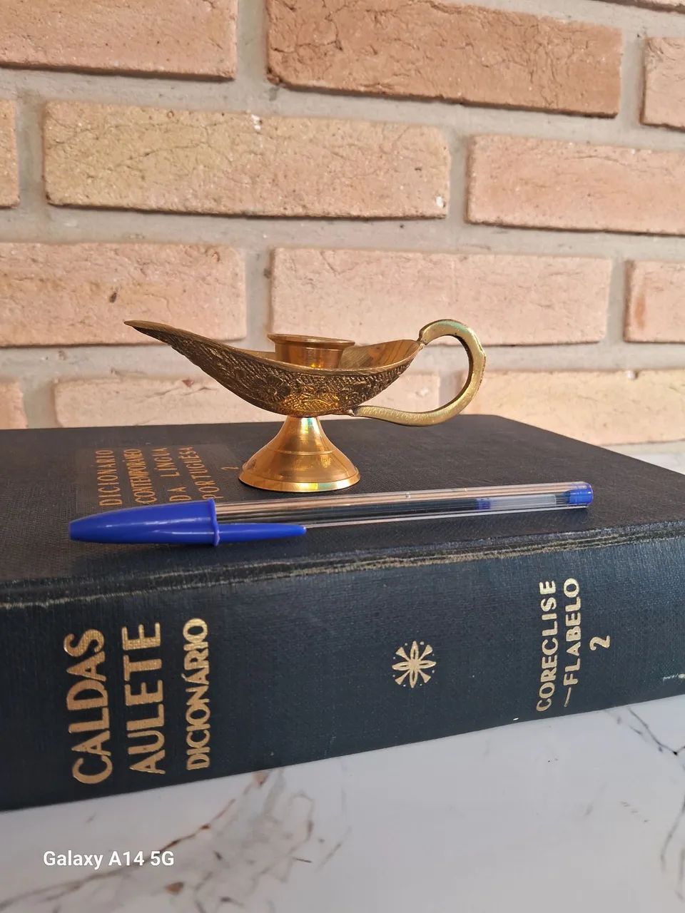 Castiçal palmario dourado - Foto 5