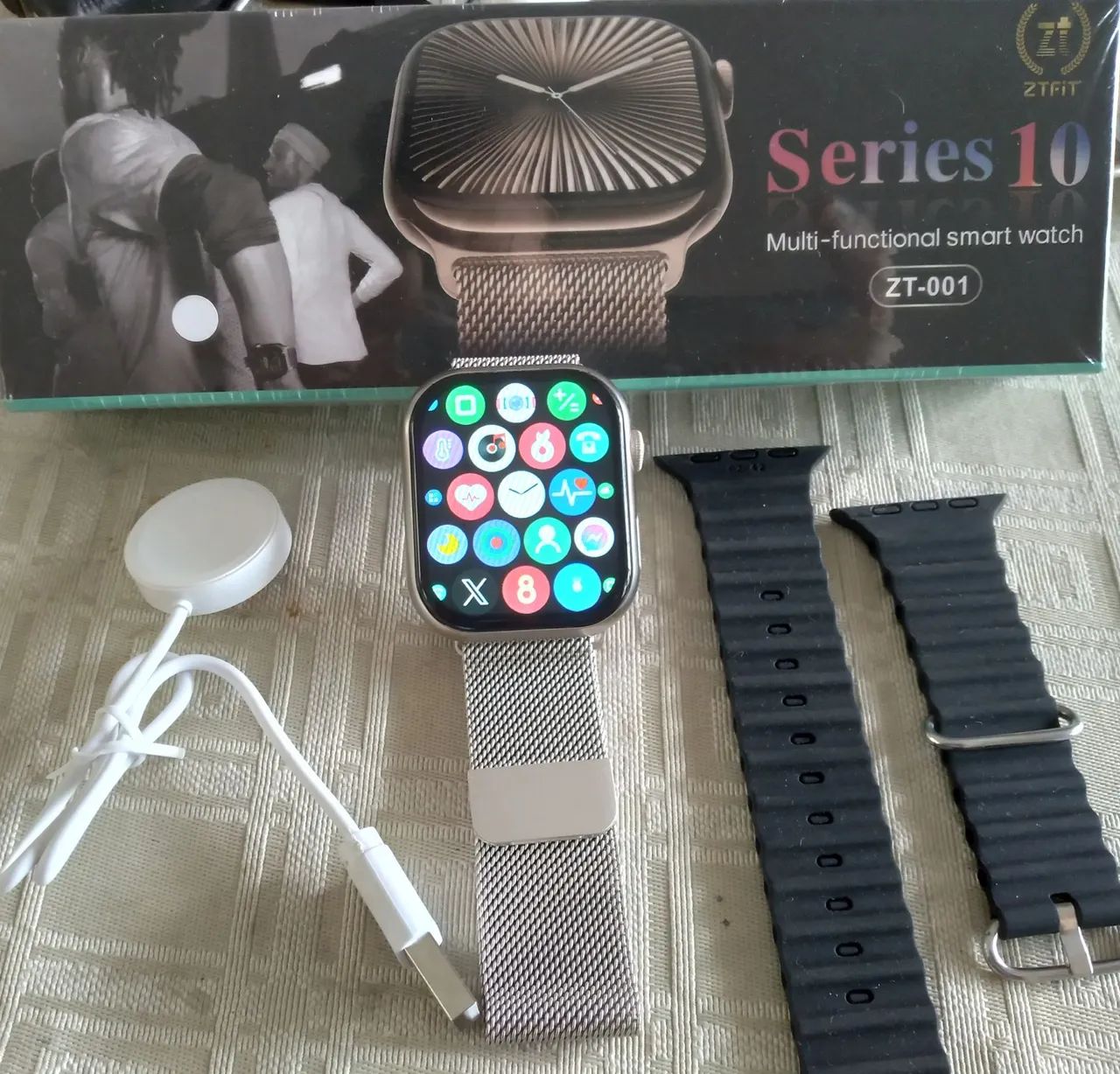 Smartwatch serie 10 ZT001 com 2 pulseiras  - Foto 4