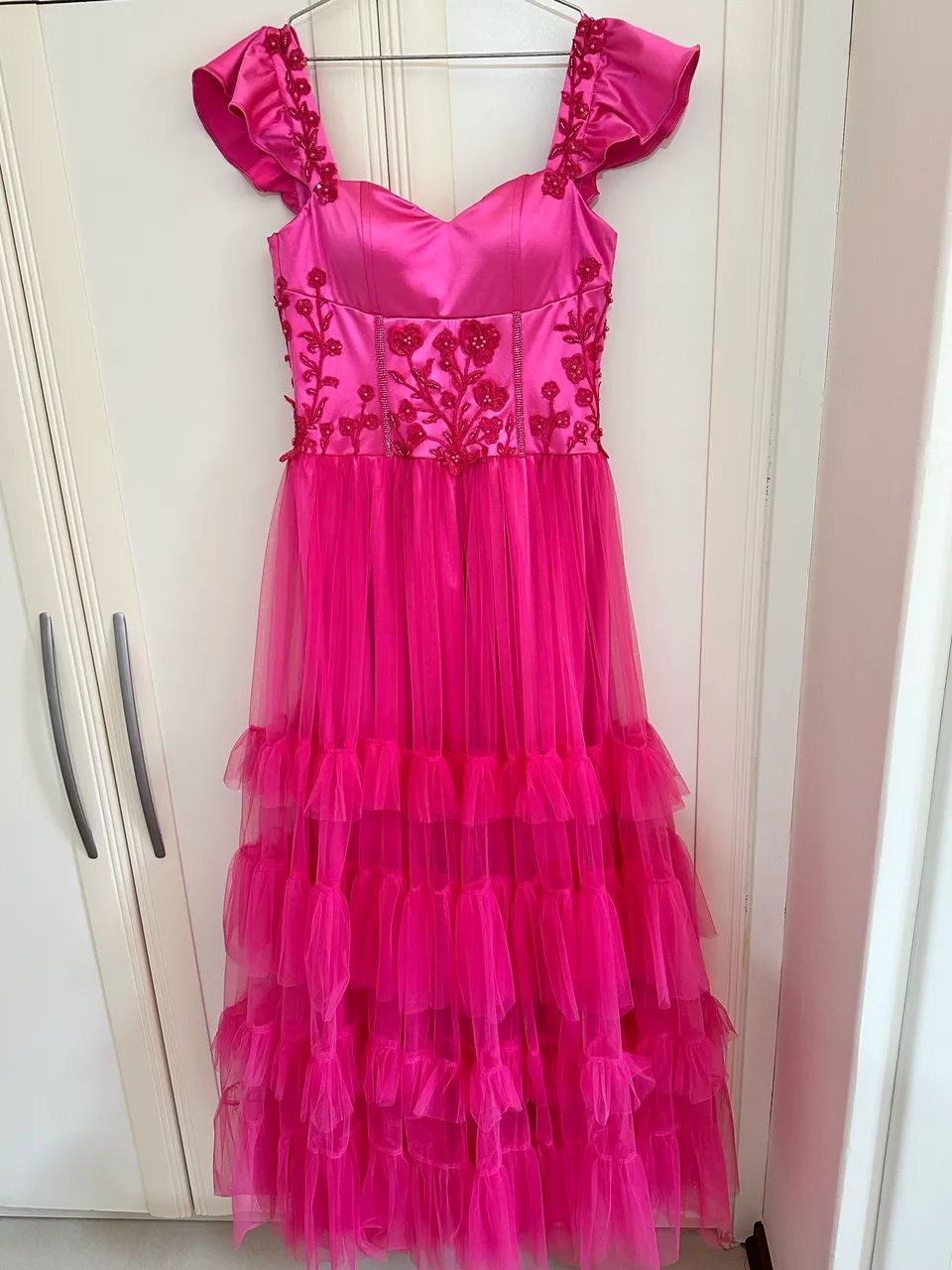 Vestido de festa rosa longo - Foto 2