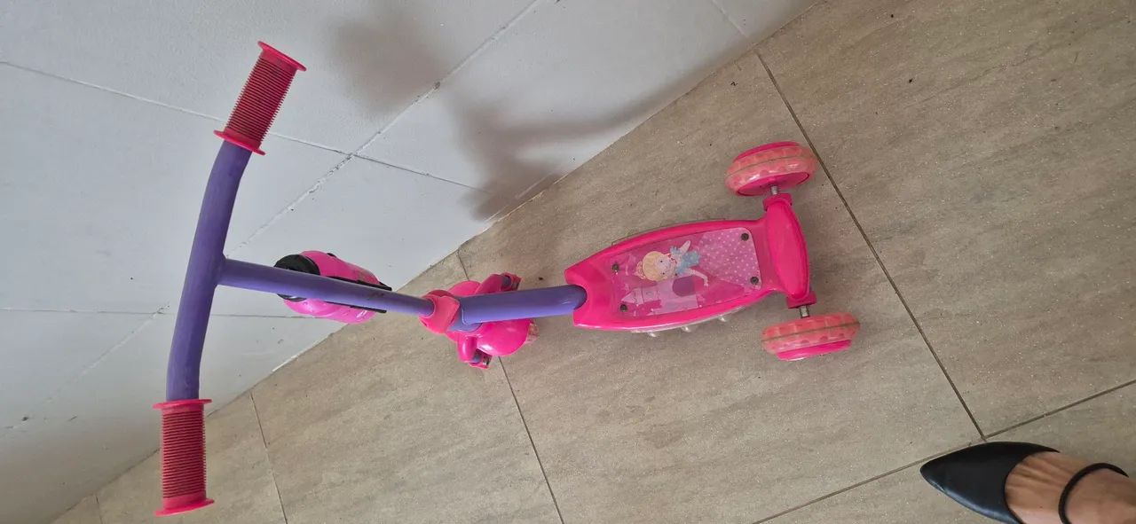 Patiente Infantil Rosa com 3 Rodas - Foto 2