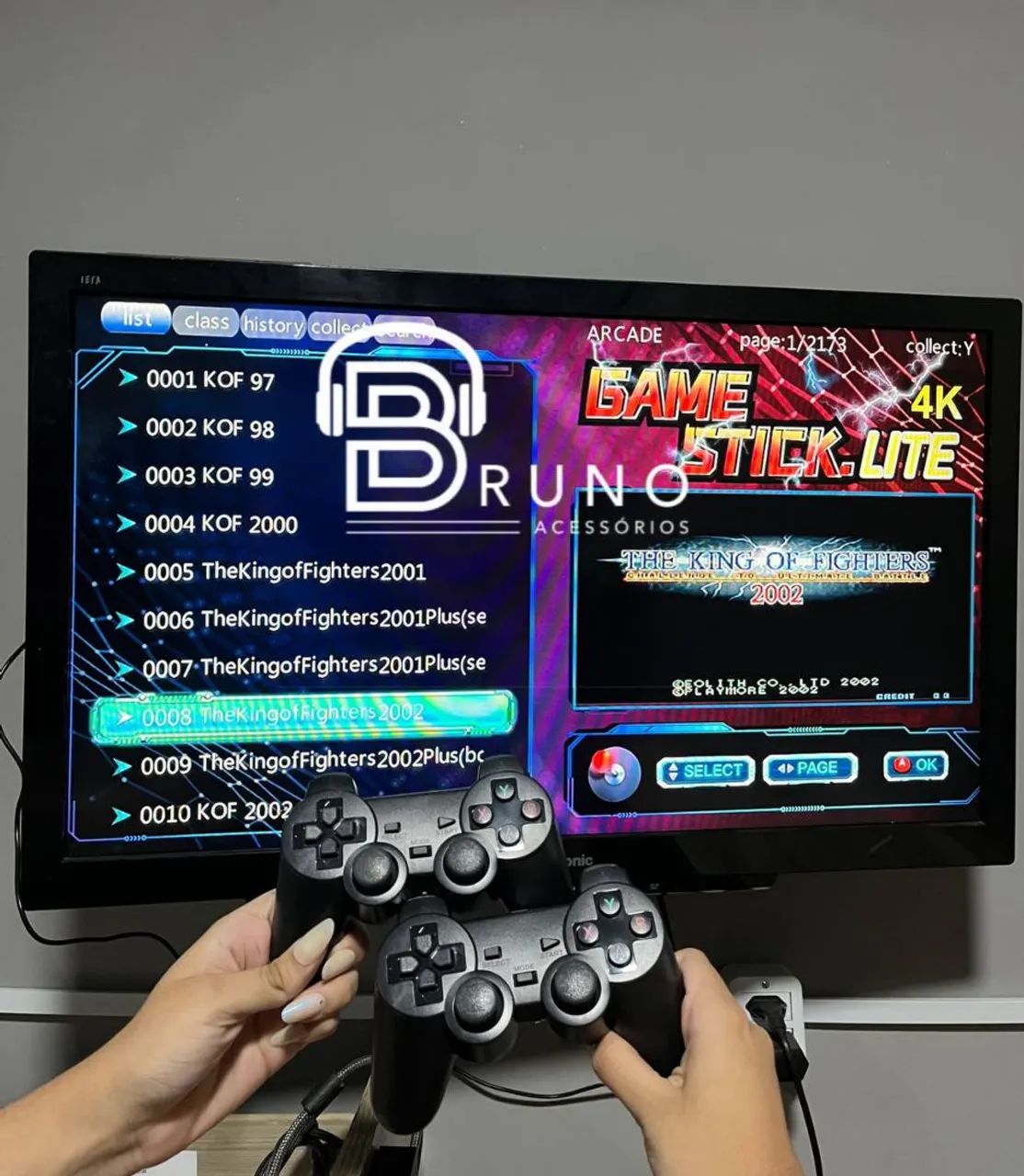 Game Stick Lite 2.4G Wireless + Jogos Clássicos - Foto 2
