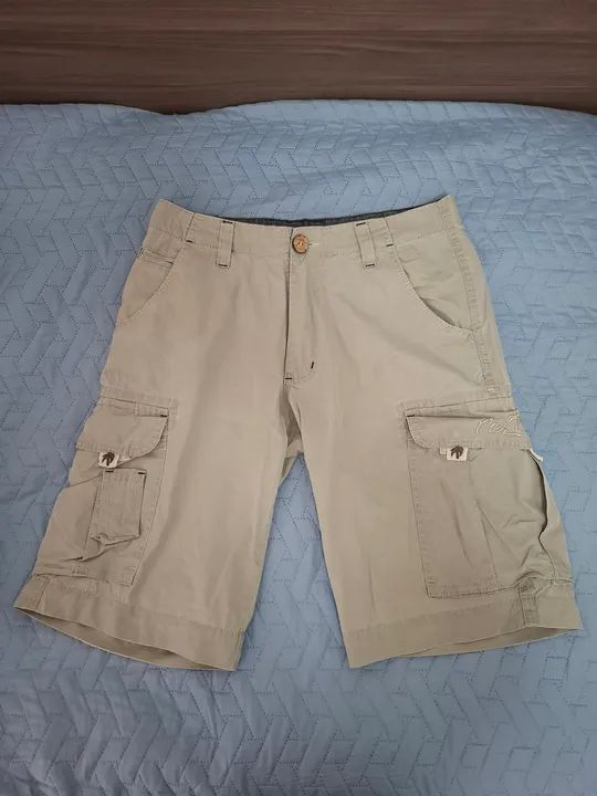 Bermuda Cargo Masculino Bege Pier