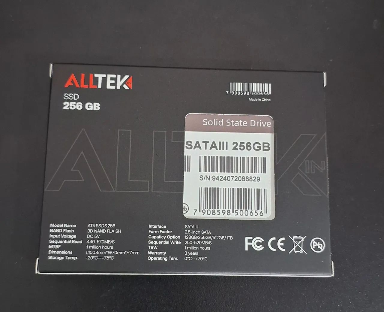 SSD Alltek 256GB - Foto 2