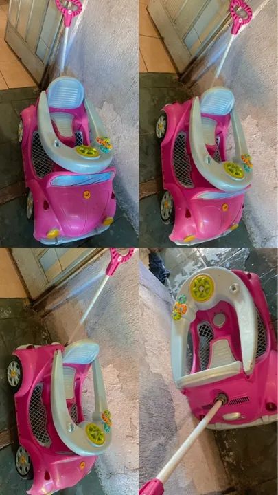 Fusca de passeio rosa 