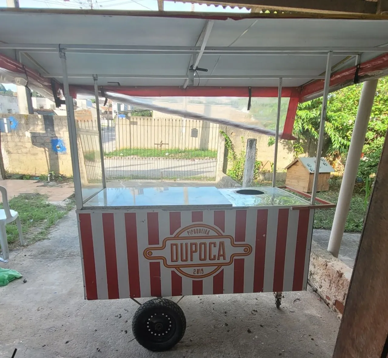 Carrinho para pipoca lanches ou pastéis