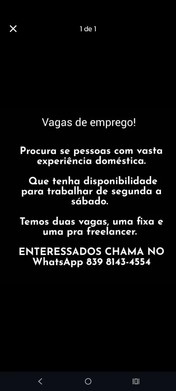 Vaga de emprego