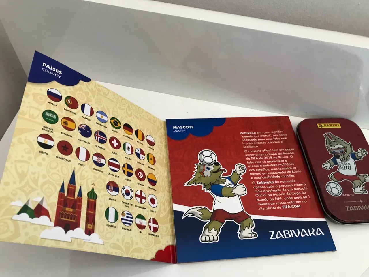 Álbum e Lata de Moedas Comemorativas da Copa 2018 - Foto 2