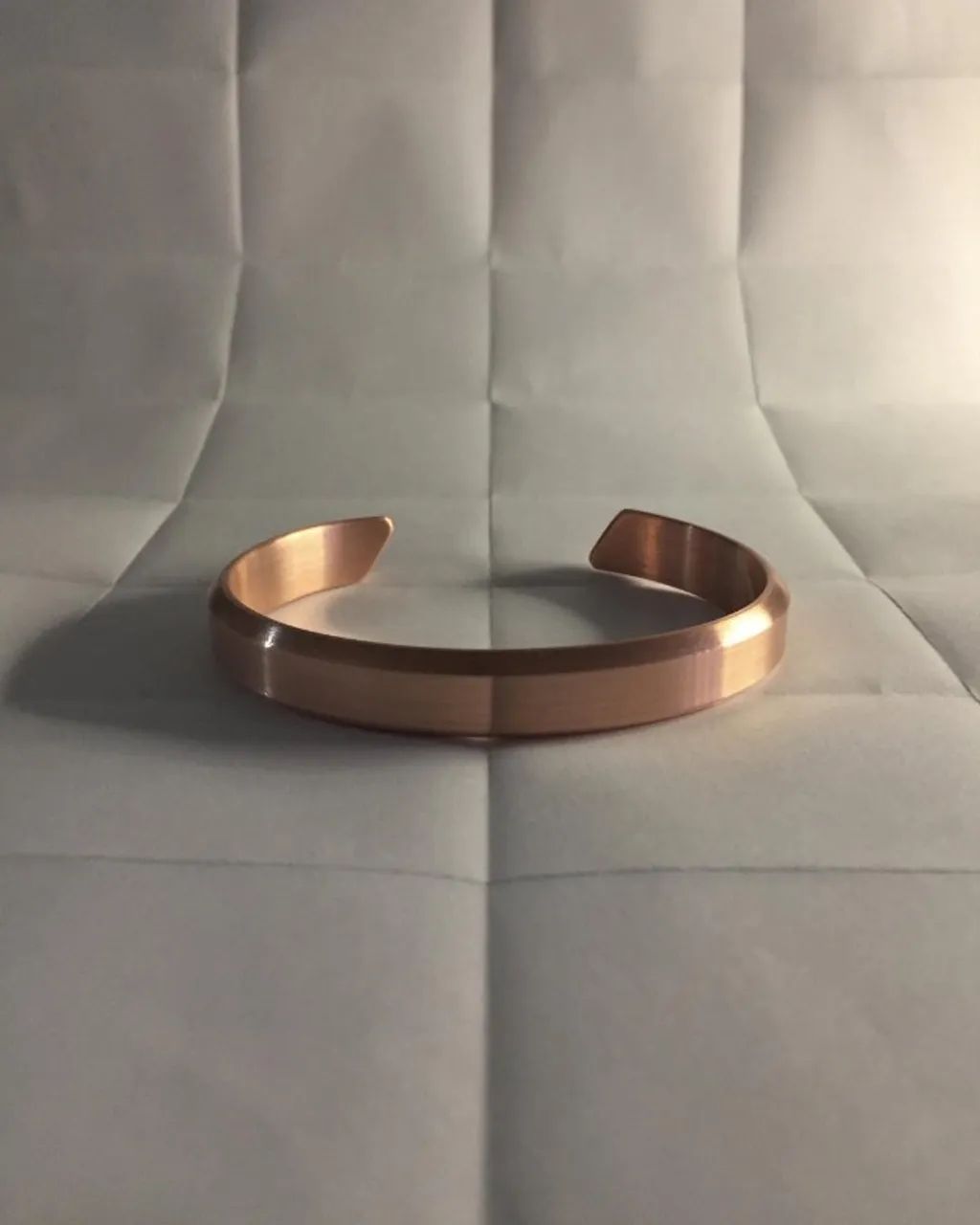 Pulseira Chanfrada - cobre puro maciço 