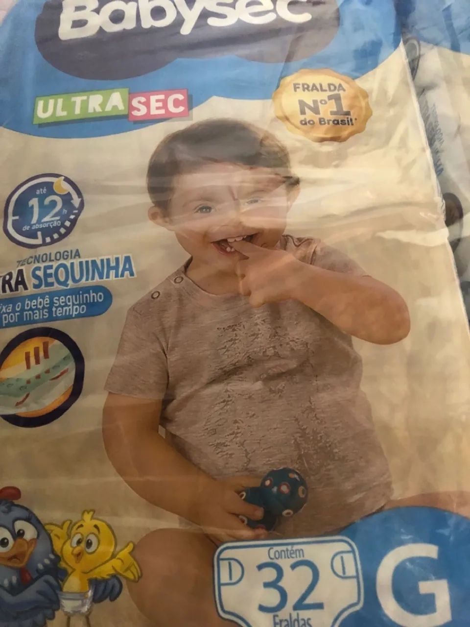 6 pacotes fraldas baby sec tamanho G  - Foto 2