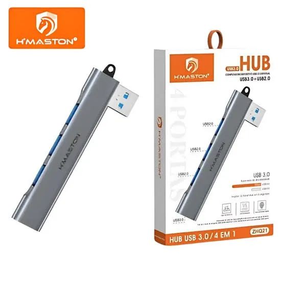 Adaptador Hub Usb 3.0 + 2.0 4 Em 1 Hmaston - Zhq21 - Full
