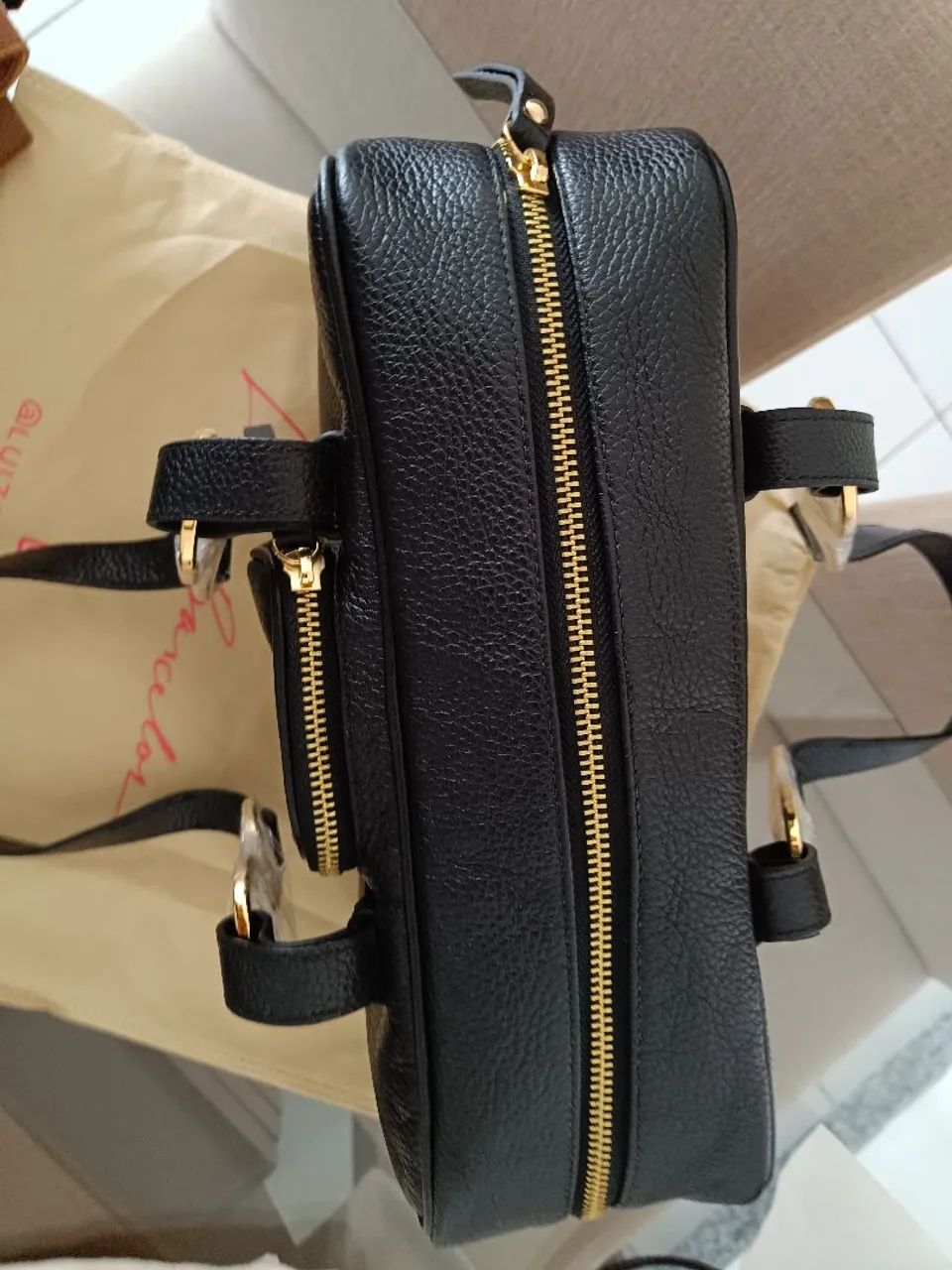 Bolsa Luiza Barcelos NOVA ORIGINAL COURO LEGÍTIMO  - Foto 2