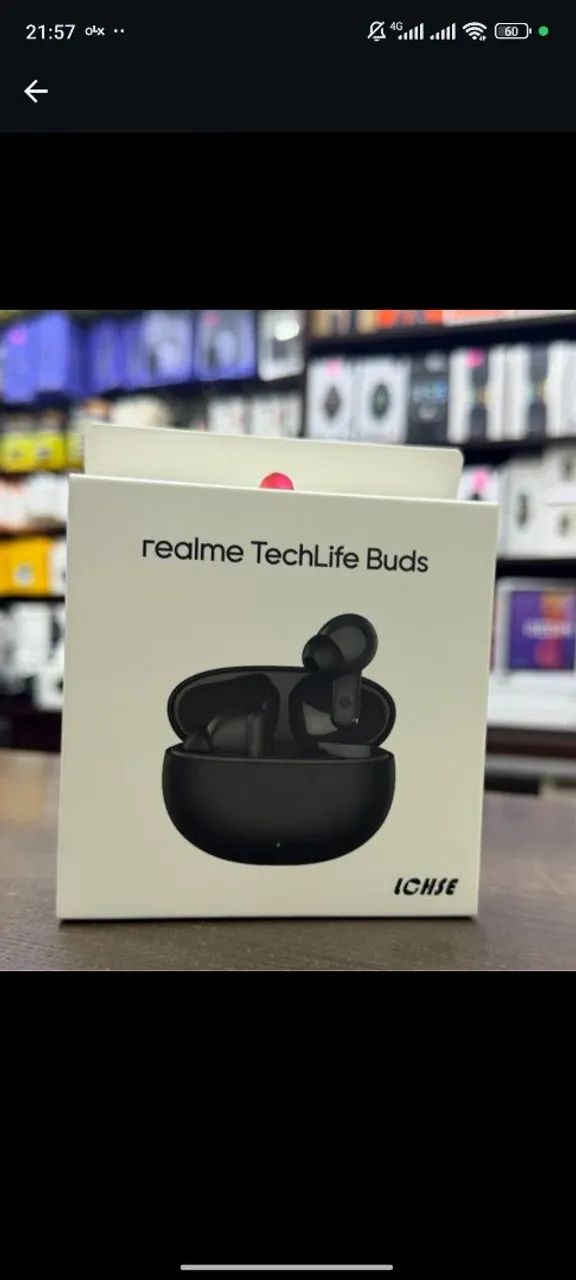 REALME TECHLIFE BUDS PRETO/BRANCO