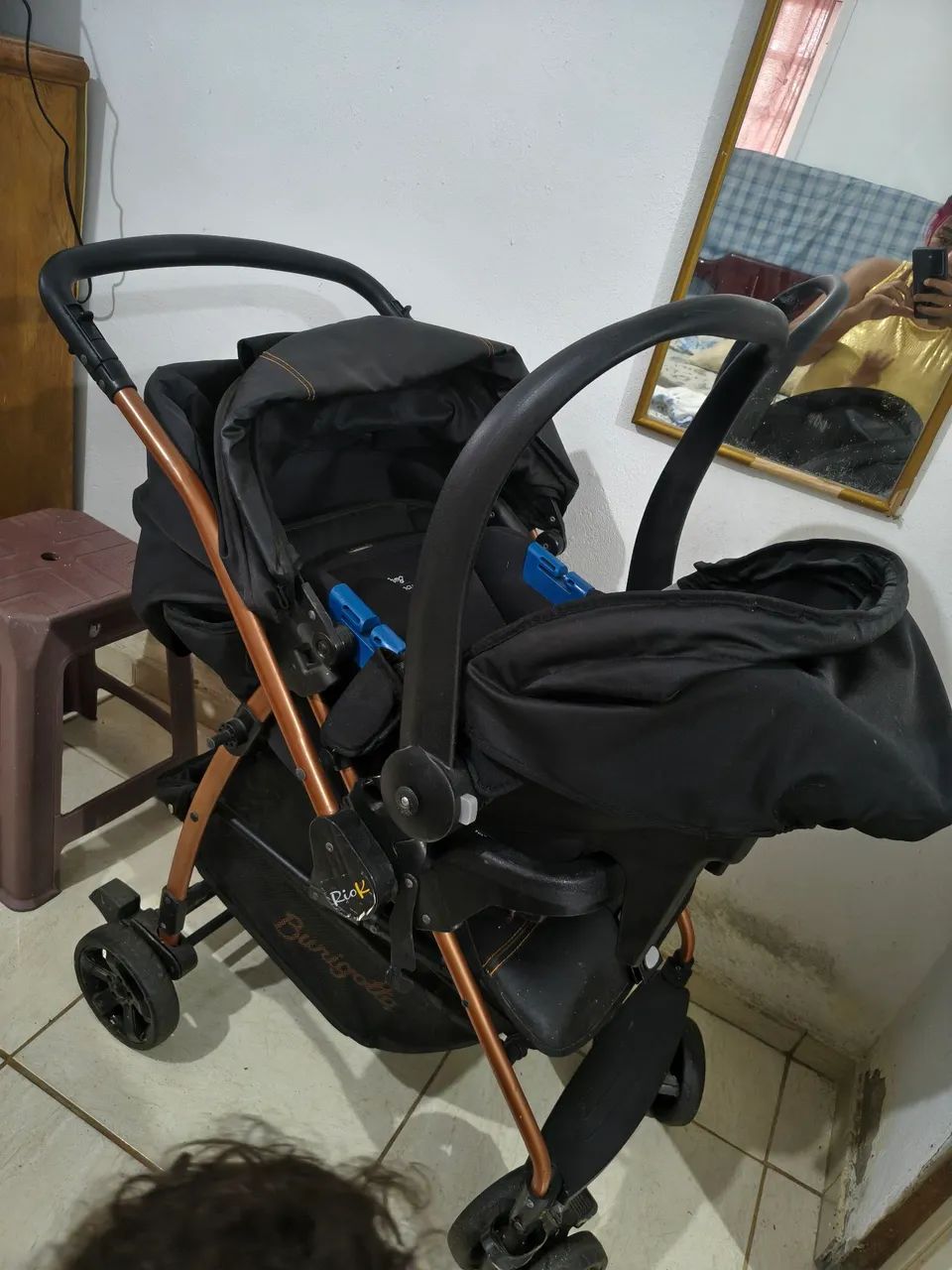 Carrinho + bebe conforto Burigotto  - Foto 2