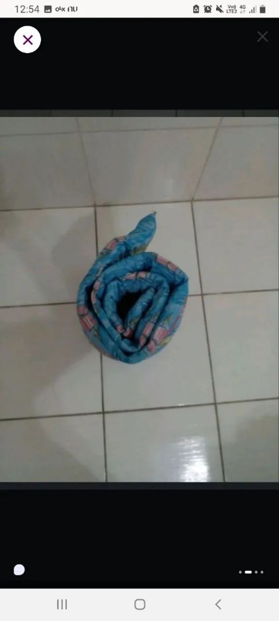 Colchão de solteiro para barraca azul - Foto 2