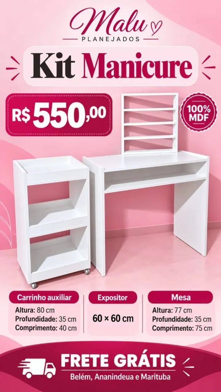 Promoção kit manicure 