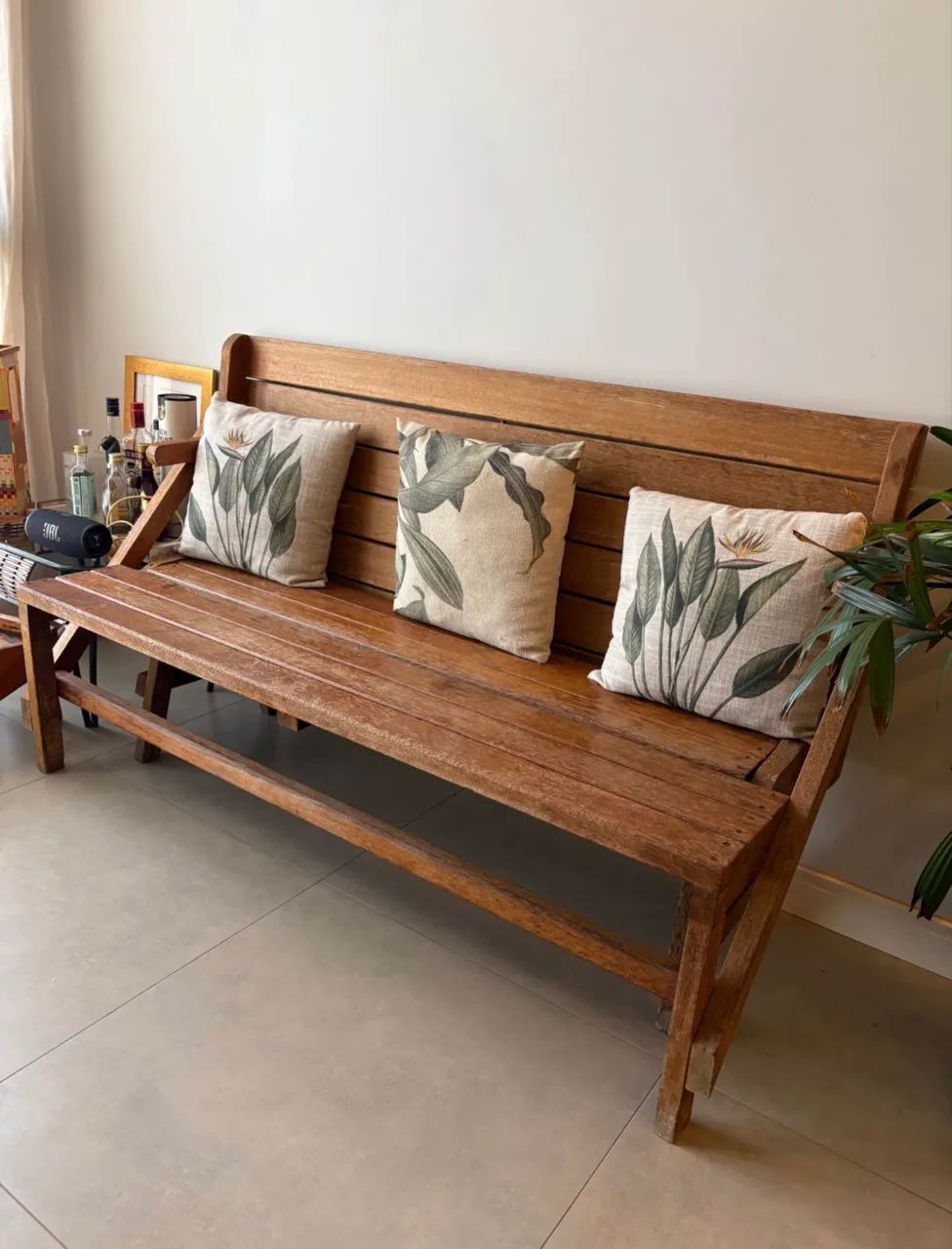 Mesa | Banco Madeira itauba 
