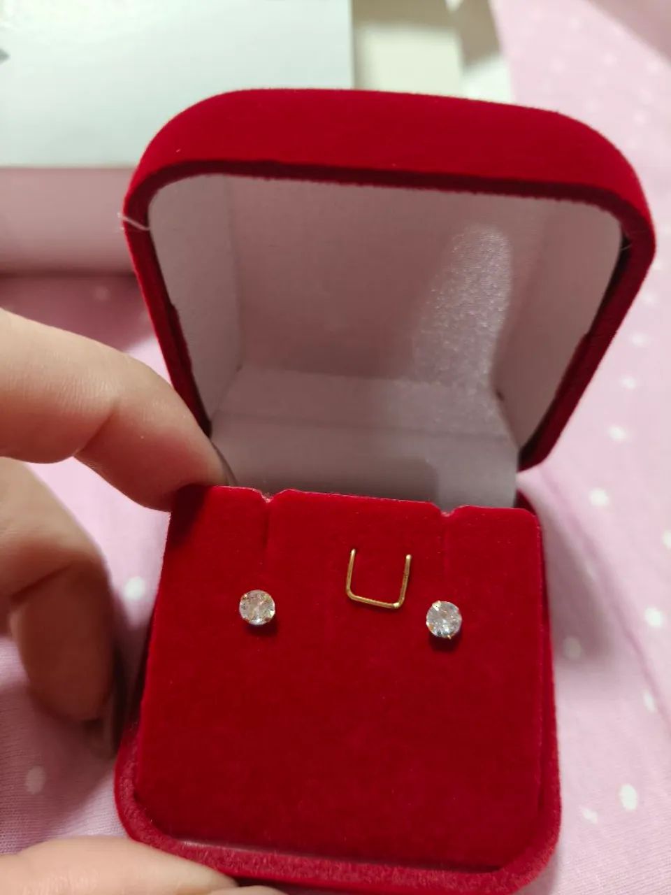 Brinco de ouro 18k 