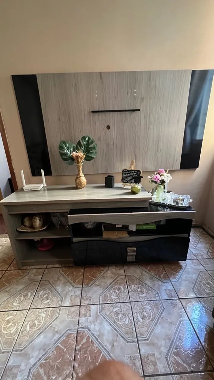 Rack com painel 