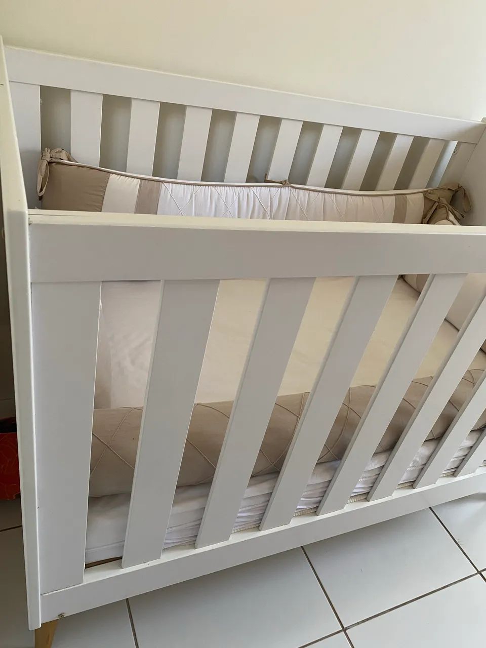 Berço americano retrô com colchão  - Foto 2