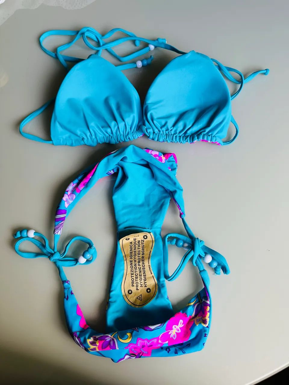 Conjunto biquíni feminino estampado  - Foto 3