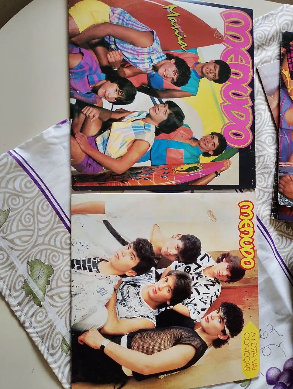 Coleção de discos de vinil Menudo