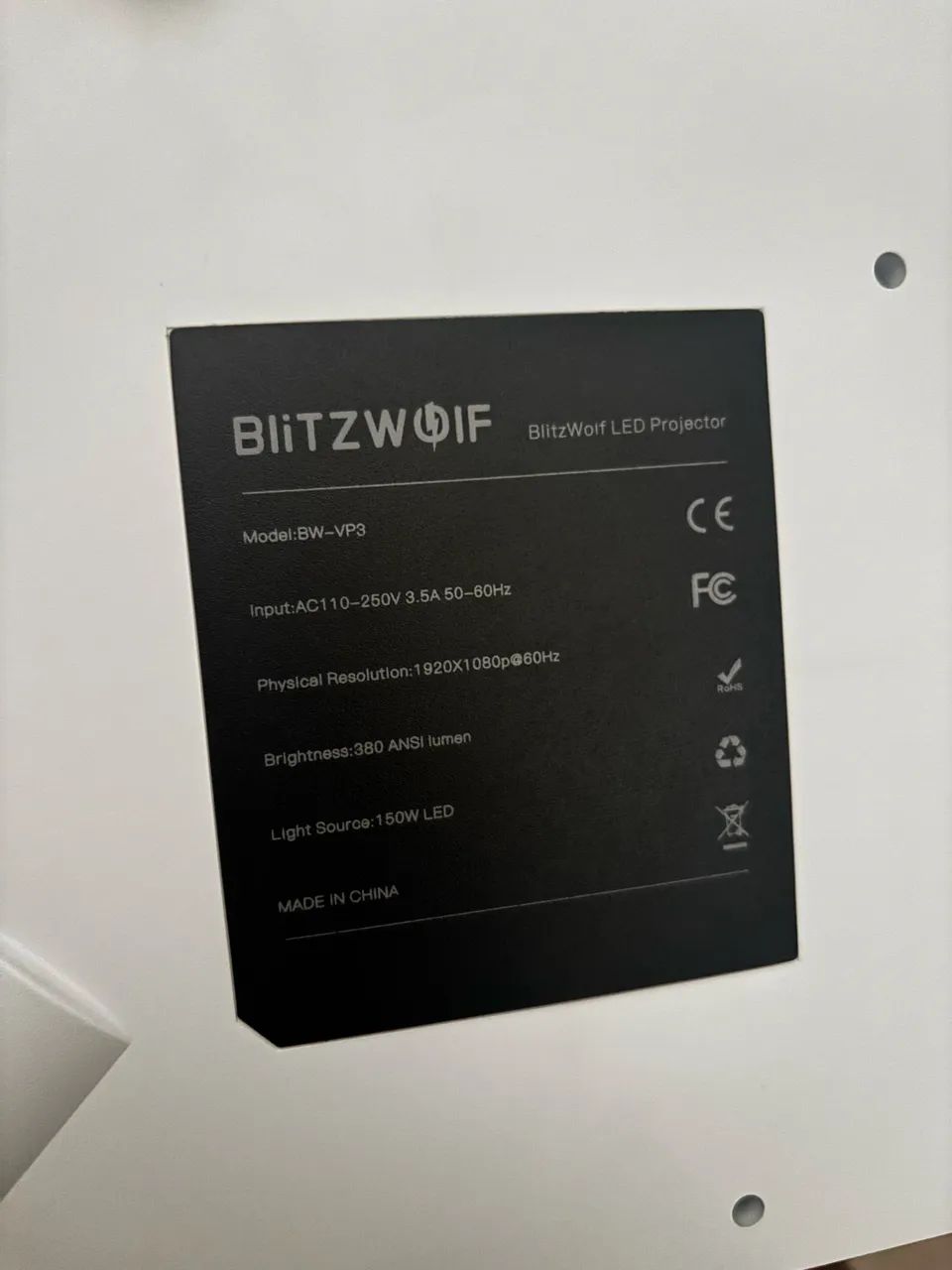 Projetor Blitzwolf BW-VP3 6500 Lumens + Android - Foto 5