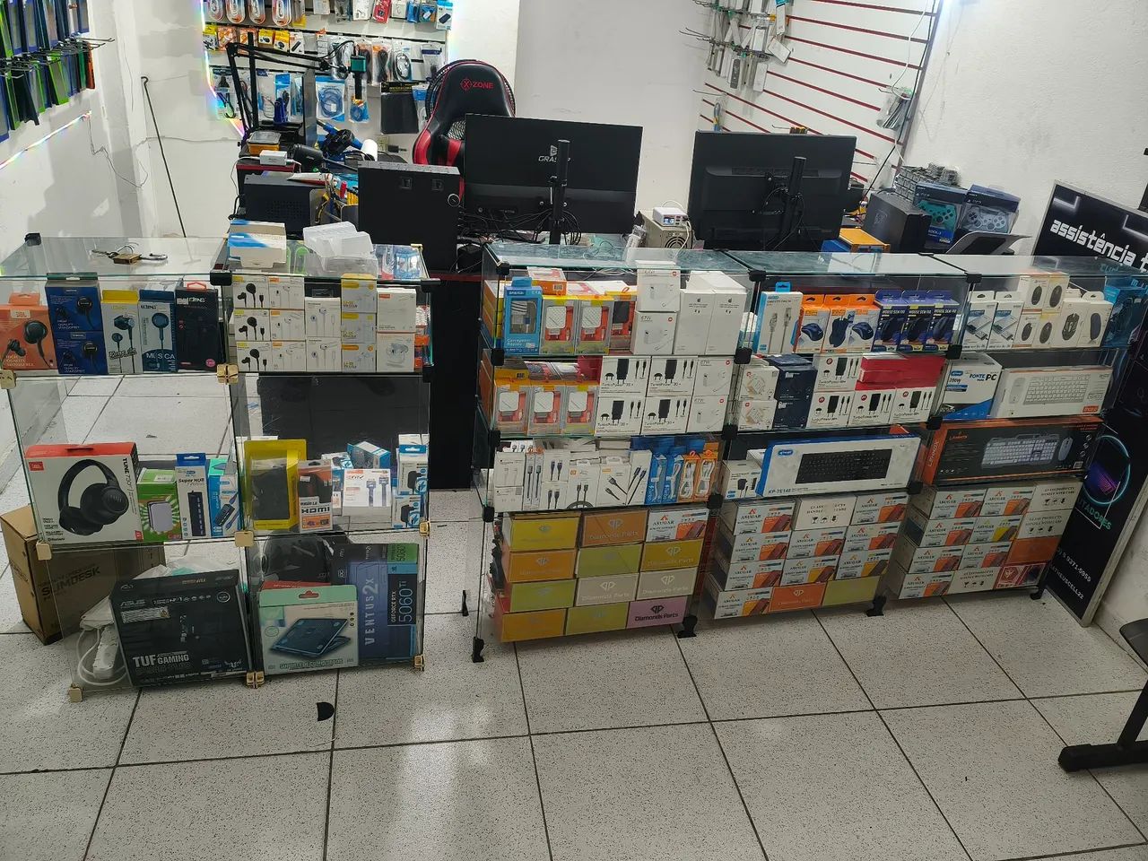Vitrine em vidro para lojas
