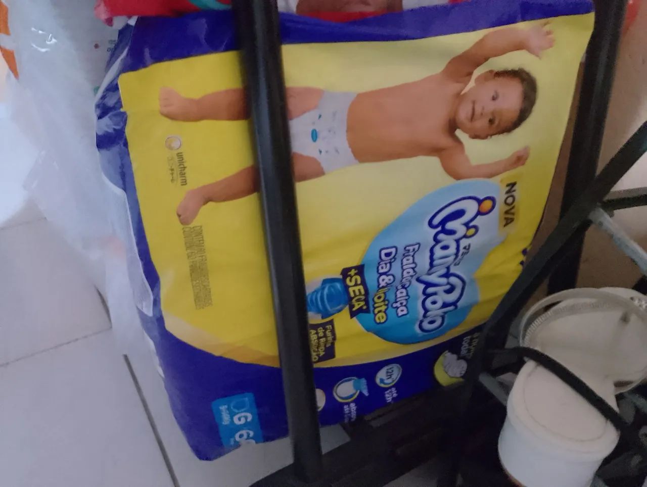 Fralda Mamy Poko e pompom