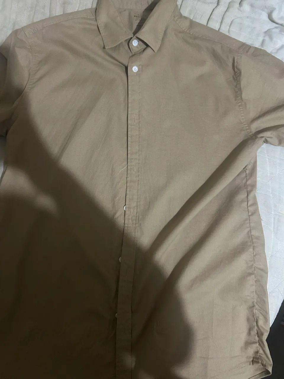 camisa linho, manga curta. Nova, nunca usada. - Foto 5