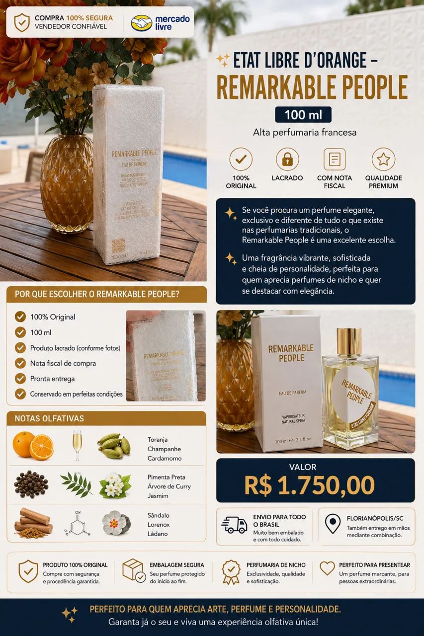 Perfume Etat Libre d?Orange Remarkable People 100ml Original Lacrado - Foto 3