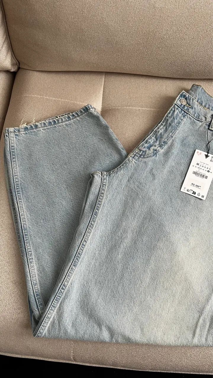 Calça jeans mini Baloon Zara  - Foto 4