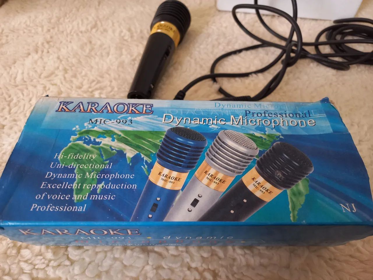 Microfone Dynamic Profissional Mic 993 (Karaoke) - Foto 2