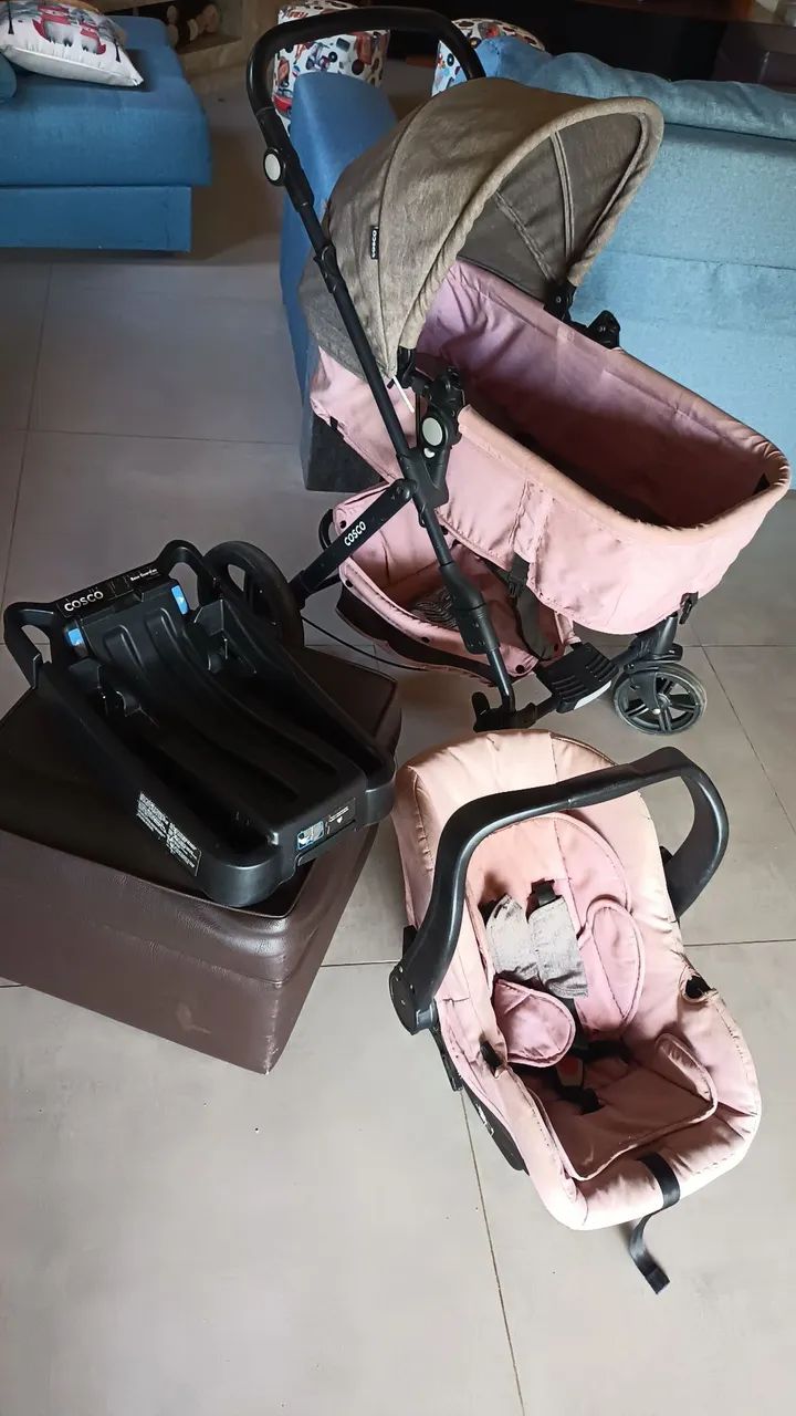 Kit carrinho e bebê conforto 