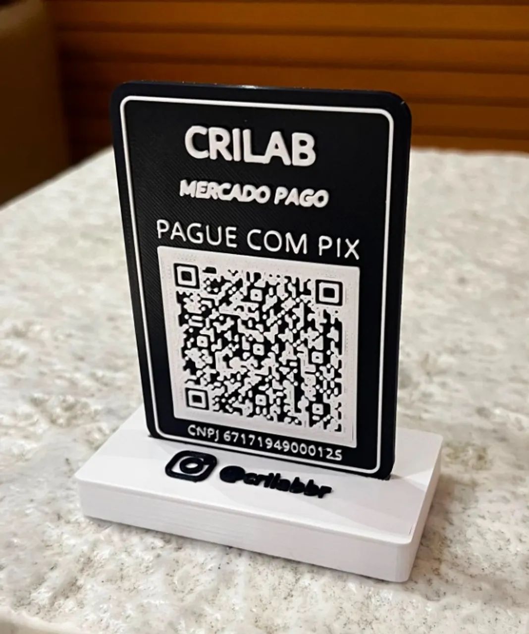 Placa Pix Personalizada com QR Code e Instagram - Foto 5