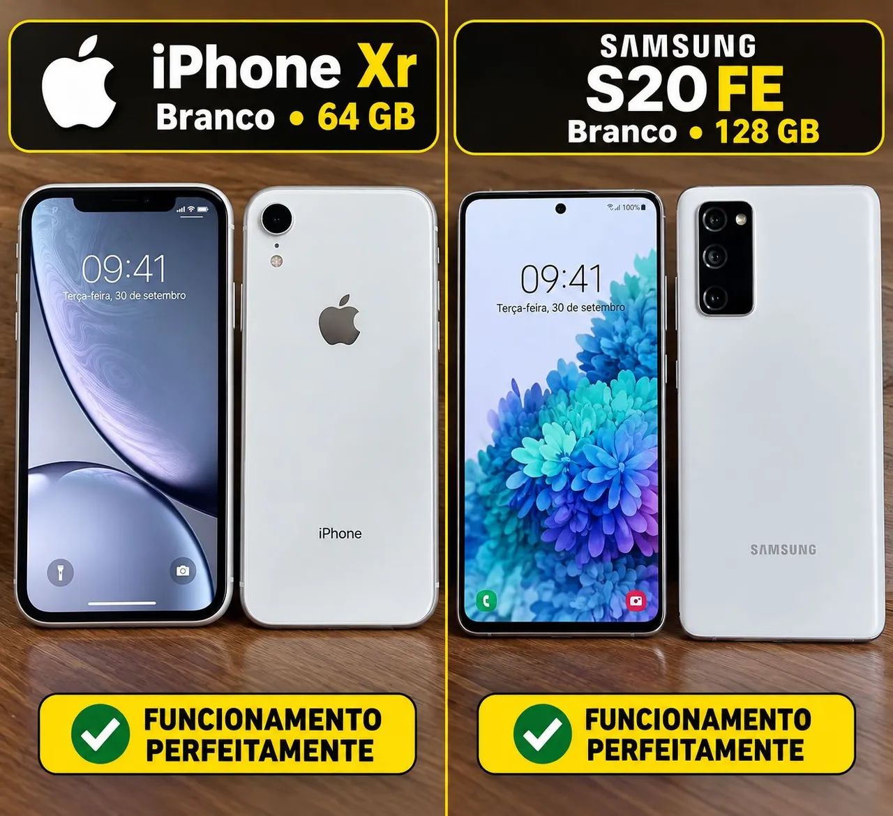 iPhone xr e S20 fe