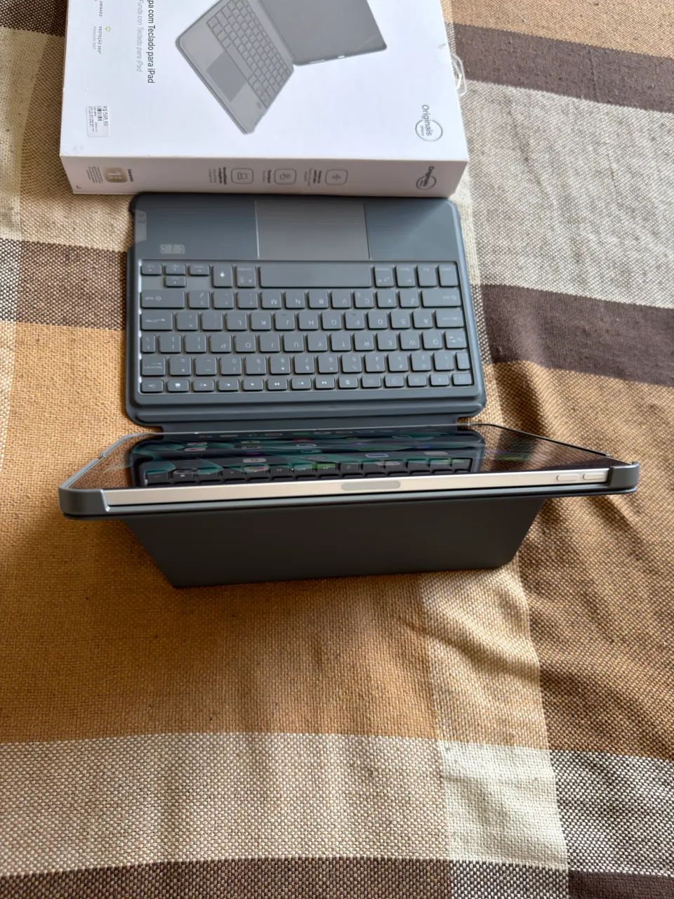 Capa Teclado Para iPad Pro 11 e Air iPlace Cinza - Foto 2